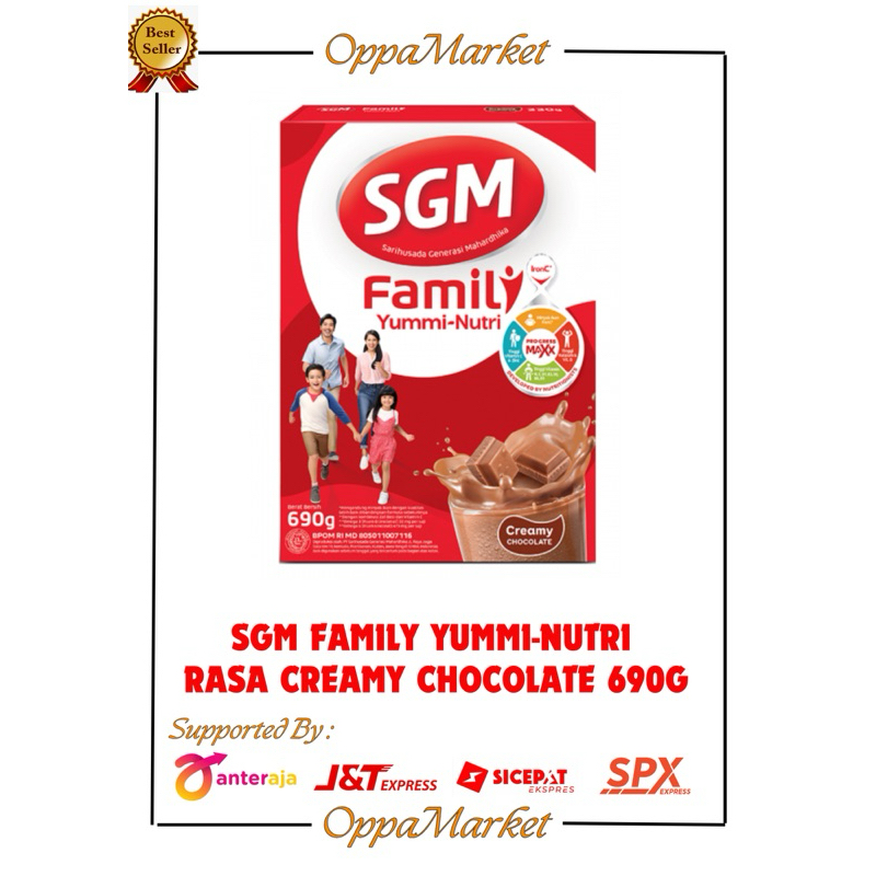 

SGM FAMILY YUMMI-NUTRI RASA CREAMY CHOCOLATE 690GR