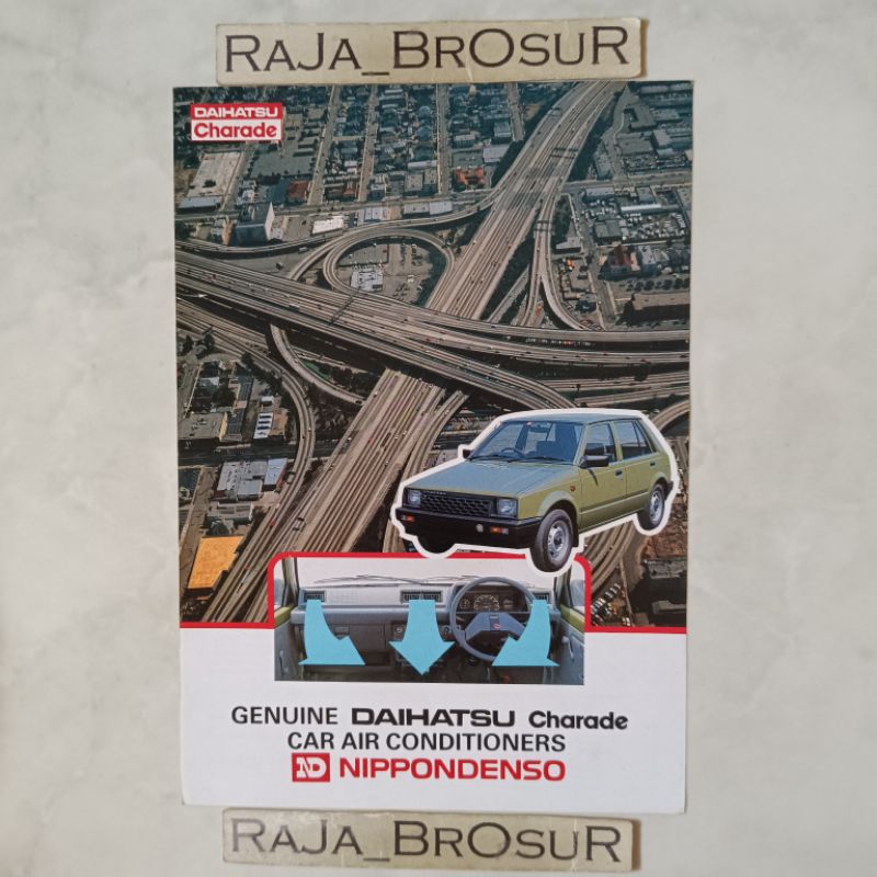 Poster brosur katalog iklan flyer jadul lawas Daihatsu Charade Genuine Car AC Air Conditioner Nippon