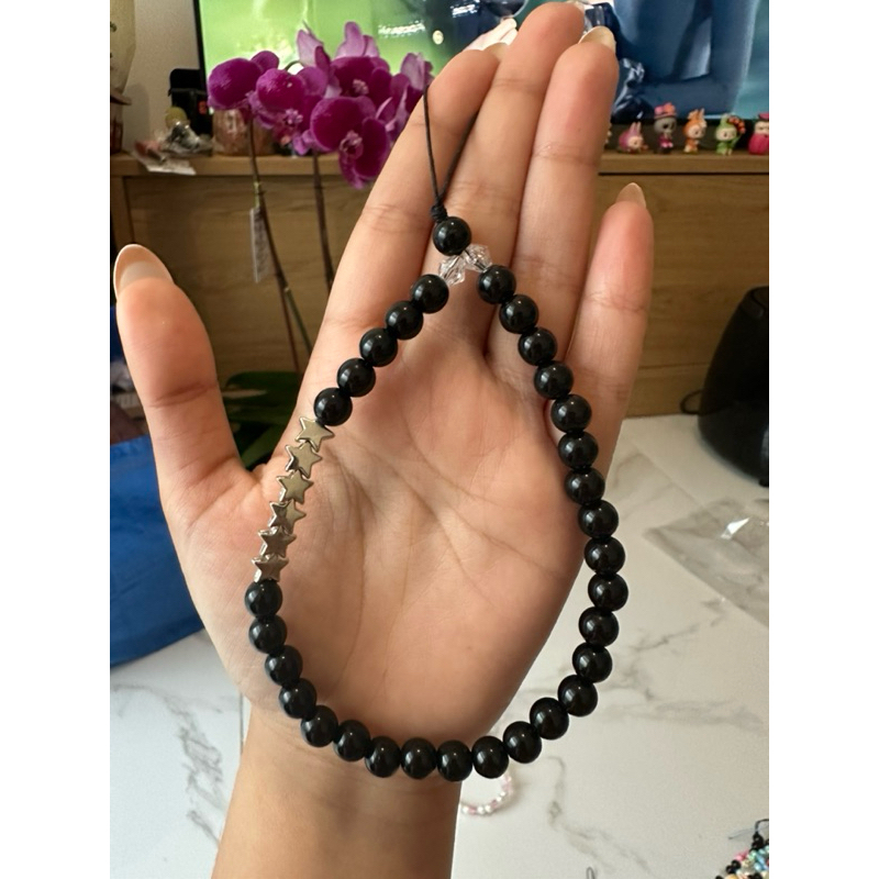 Strap Phone / strap hp / gantungan hp hitam dan putih