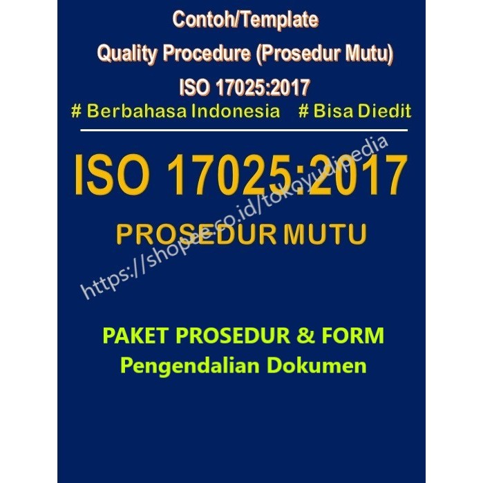 

Sofcopy Paket Contoh/Template Prosedur dan Form Pengendalian Dokumen ISO 17025:2017