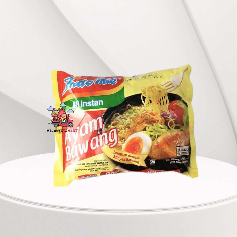 

Indomie Kuah Ayam Bawang 69g 1 Pcs / 1 Dus isi 40 Bks