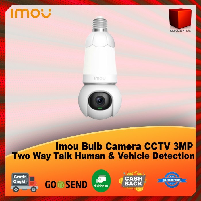 IMOU Bulb Cam Bohlam CCTV 3MP Kamera Lampu