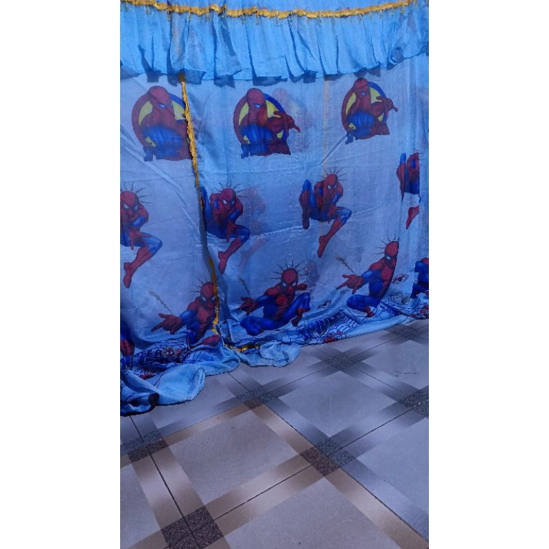 kelambu Jodha import motif Spiderman.