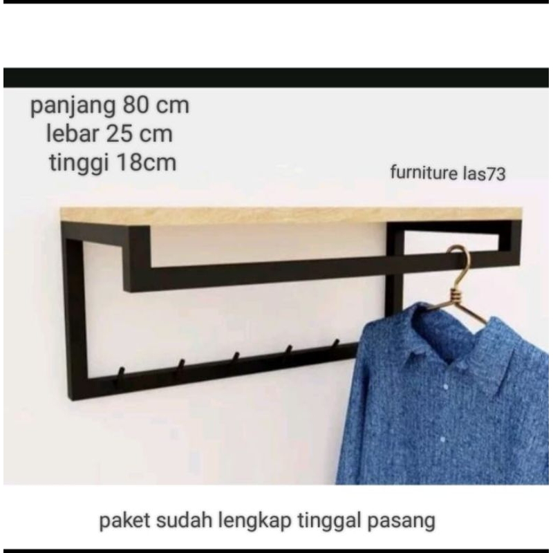 gantungan baju industrial rak baju rak buku gantungsn hanger
