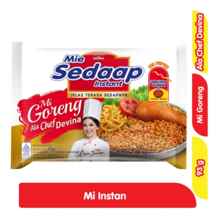 

Mie SEDAAP | Instant Goreng | Ala Chef Devina 93Gram