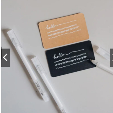 

Pena Bolpoin Gel Tinta Putih Untuk DIY dan Lettering