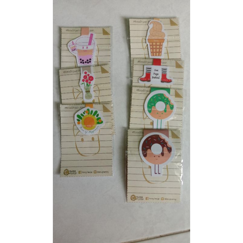 

Bookmark magnet/Pembatas buku magnet lucu