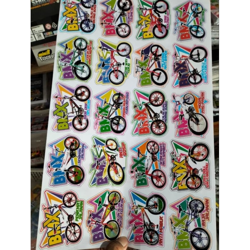 

1lembar stiker BMX