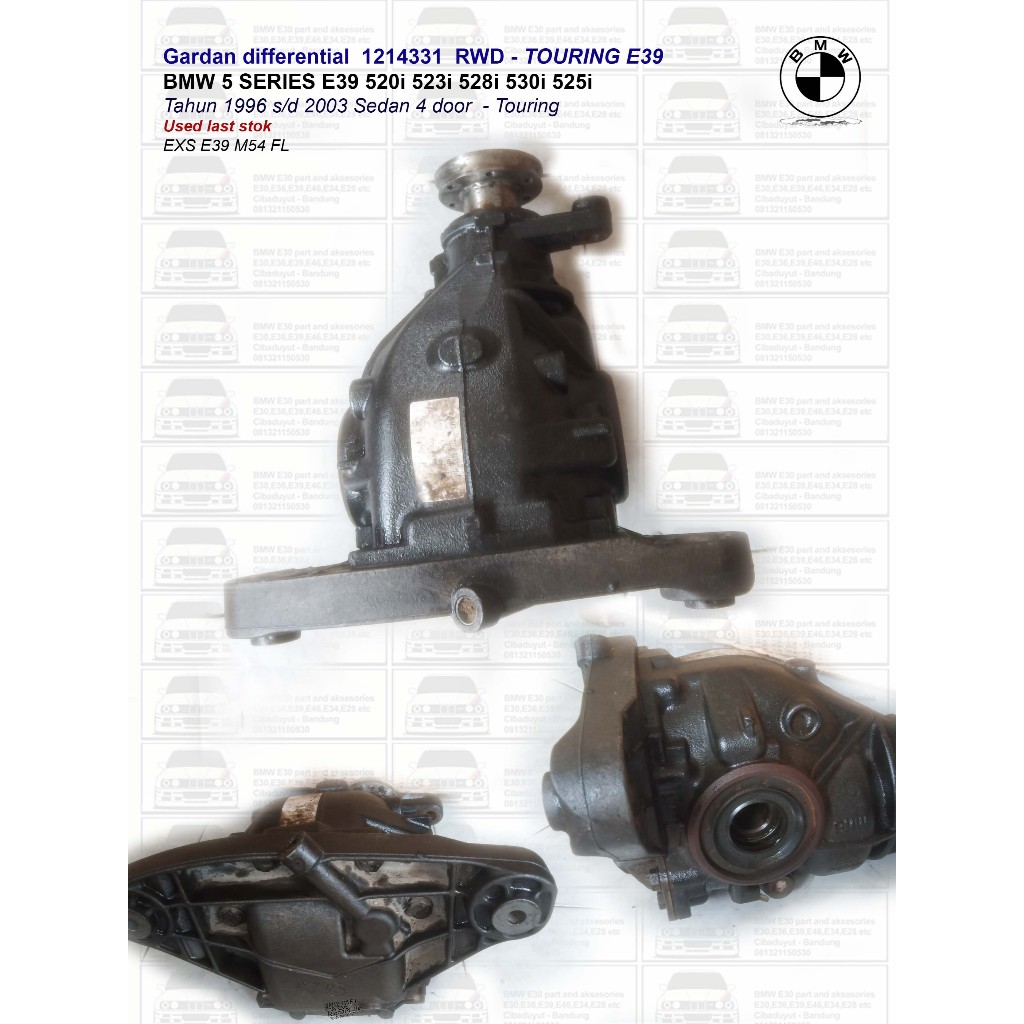 Gardan differential 1214331 RWD BMW M54 E39 520i 525i 530i TOURING E39