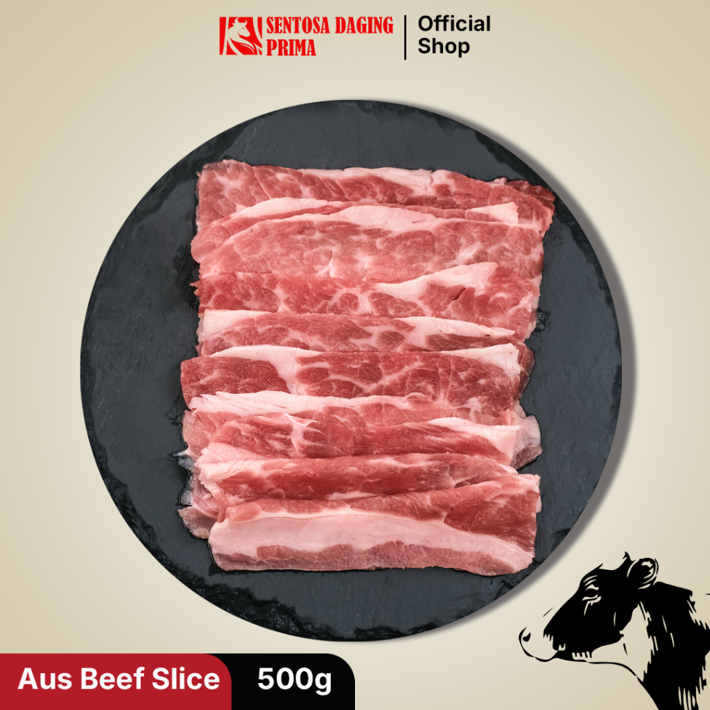 

Daging Sapi AUS Premium 500g – Sliced Beef Sukiyaki, Yakiniku & Shabu Shabu [Sentosa Daging Prima]