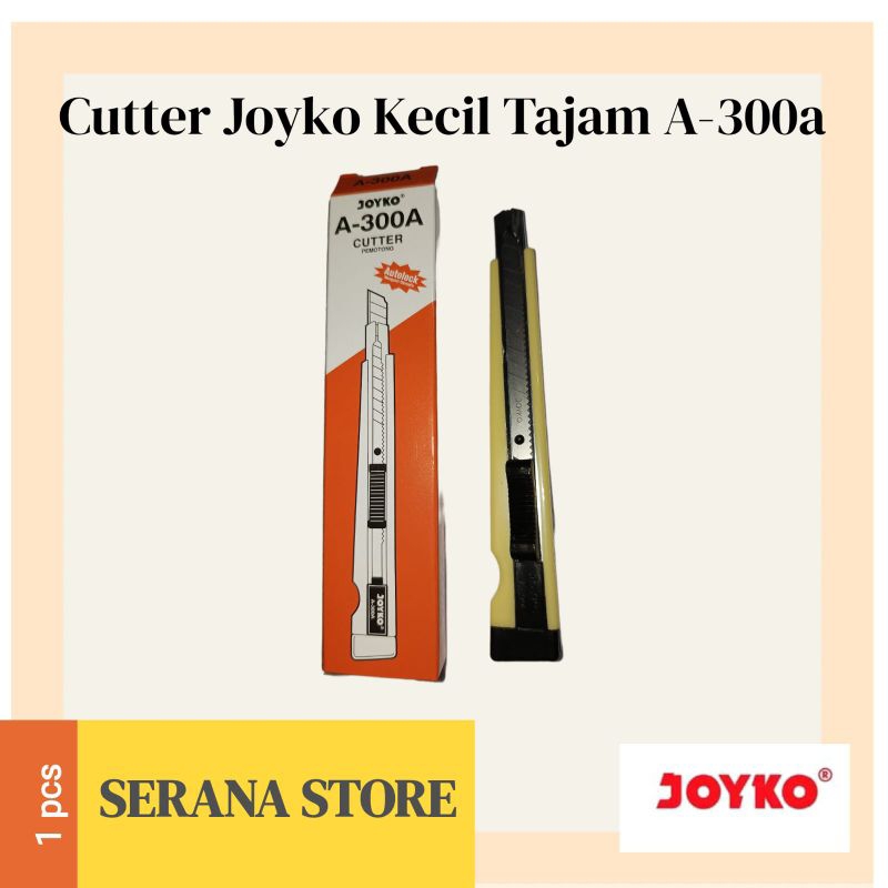 

CUTTER KECIL JOYKO (1 Pcs)/Joyko Pisau Potong Tajam/ Pemotong Kertas Silet A-300q