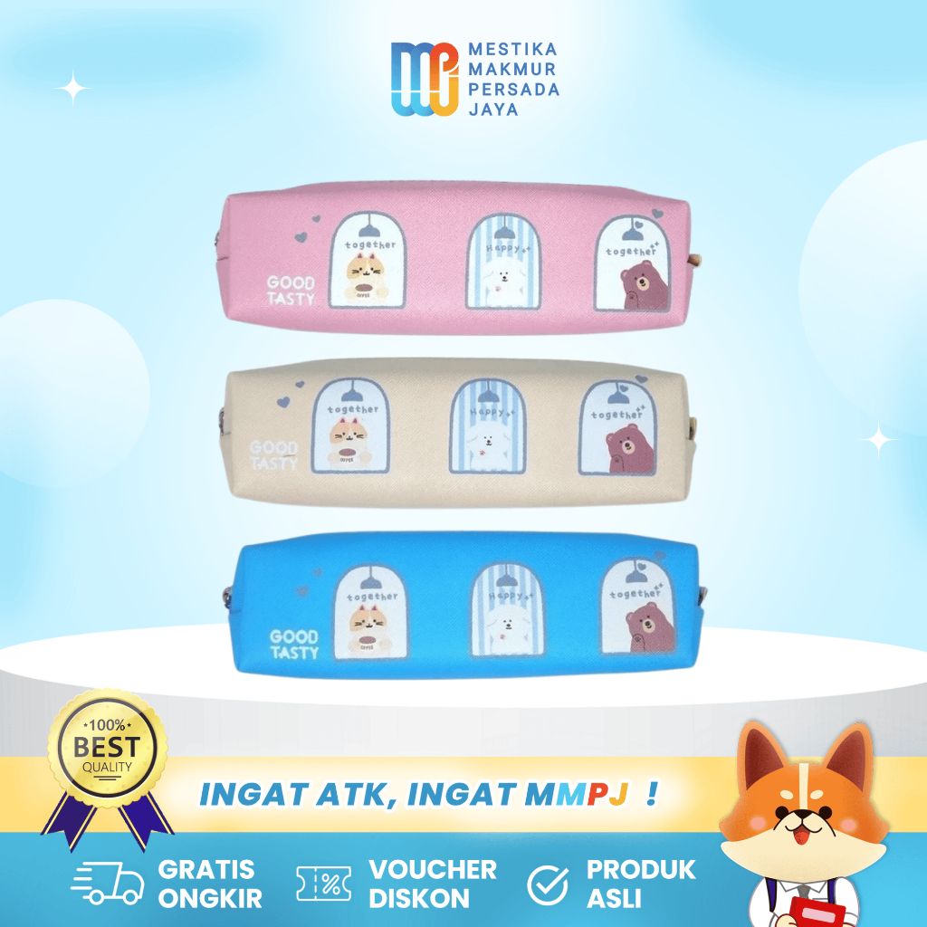 

Deli Tempat Pensil / Kotak Pensil Aesthetic Lucu – Beruang EH914