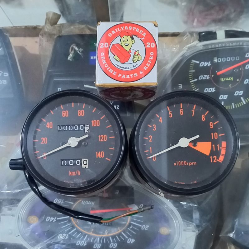 SPIDO KILOMETER SPIDOMETER SPEEDOMETER TACHOMETER PRM HONDA GL100 GL125 TUA PLATINA ORIGINAL ORI 372