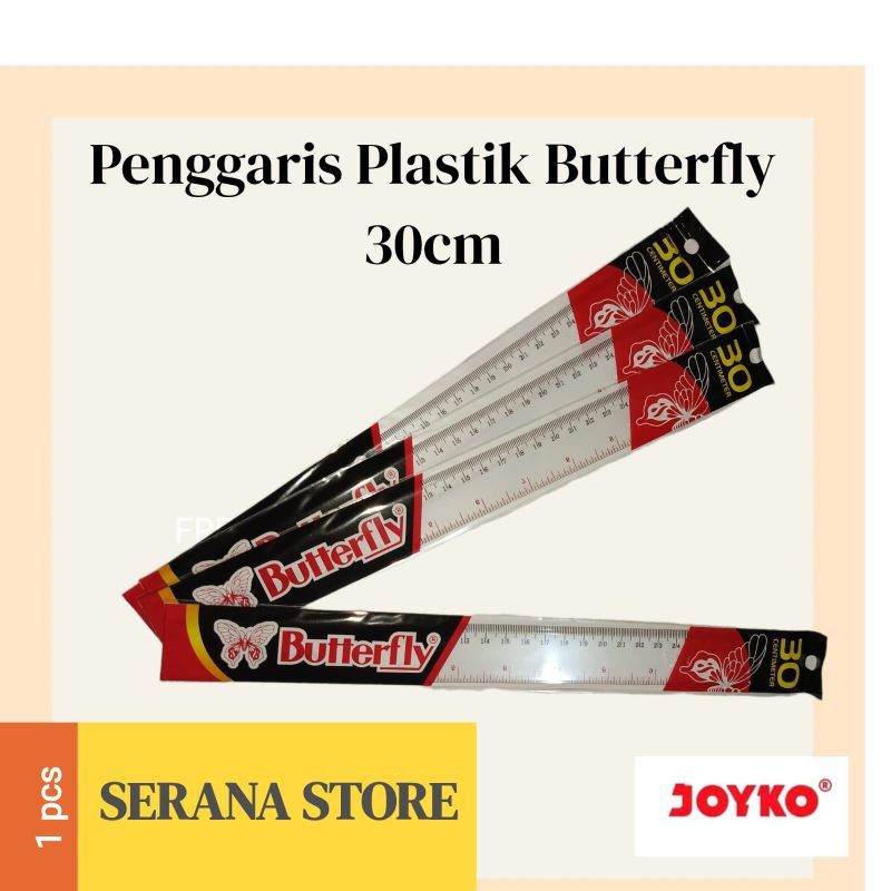 

PENGGARIS BUTTERFLY 30CM (1 PCS)/BUTTERFLY MISTER PLASTIC 30CM
