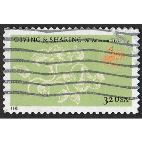 

A 11144 SATU BUAH PRANGKO AMERIKA NOMINAL 32C TEMA GIVING AND SHARING DENGAN KONDISI SUDAH ADA CAP