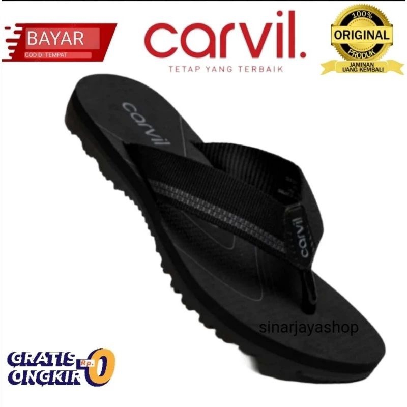 SANDAL CARVIL HITAM/SANDAL CARVIL ORIGINAL  BUAT PRIA/WANITA UK 33_43 BAYAR DITEMPAT