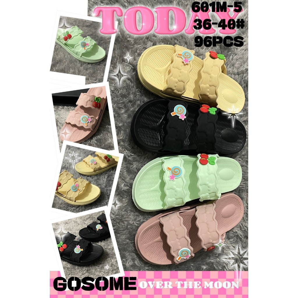 SANDAL WANITA DEWASA GOSOME 601M-5 BAN 2 LOLIPOP 36-40_8LS