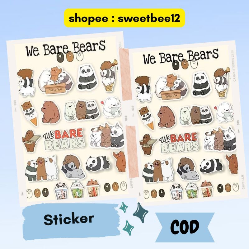 

Sticker Bear Cute A6