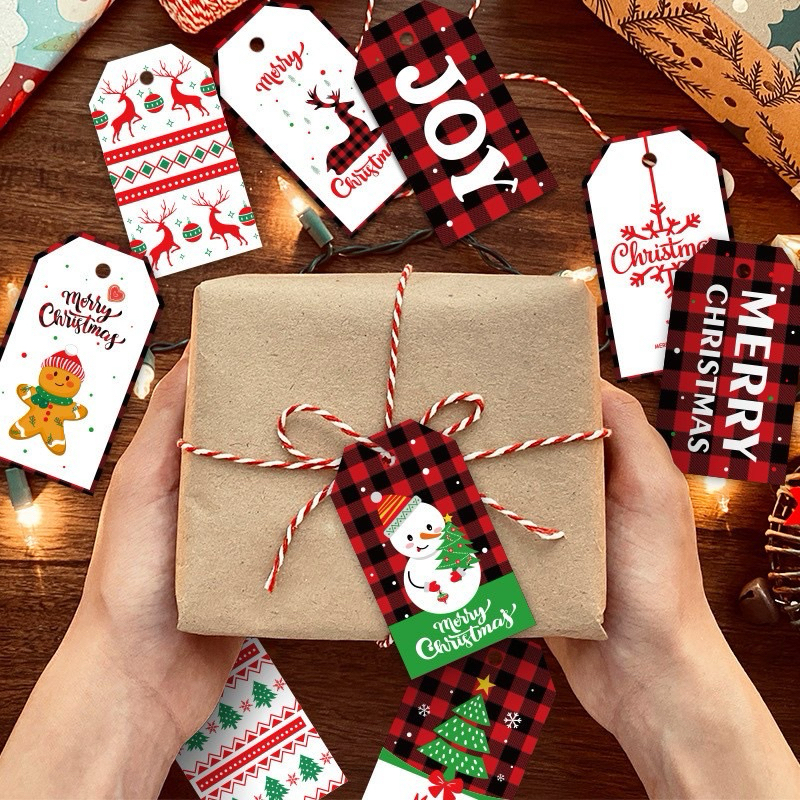 

hand tag Natal hiasan hampers natal 5pc