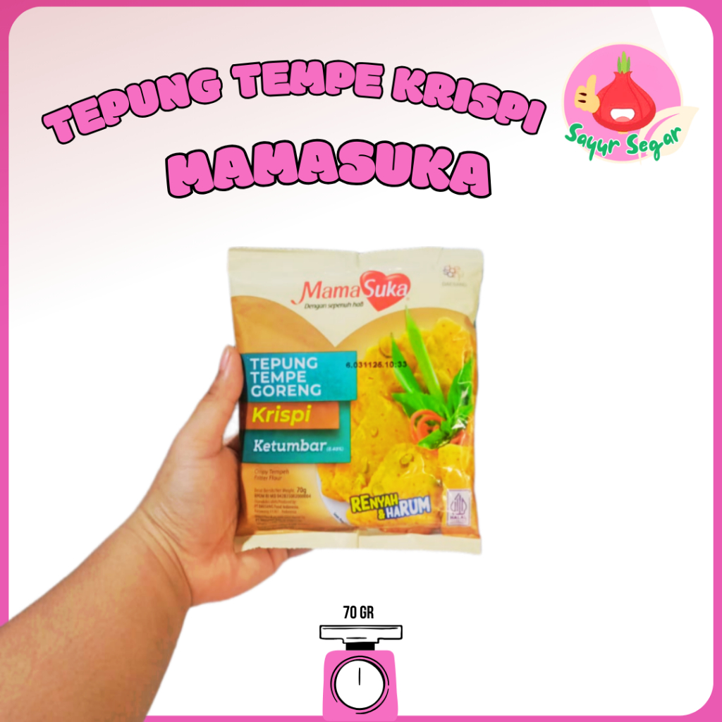 

Sayur Segar-MamaSuka Tepung Tempe Goreng Krispy Ketumbar 70gr/Flour Crispy