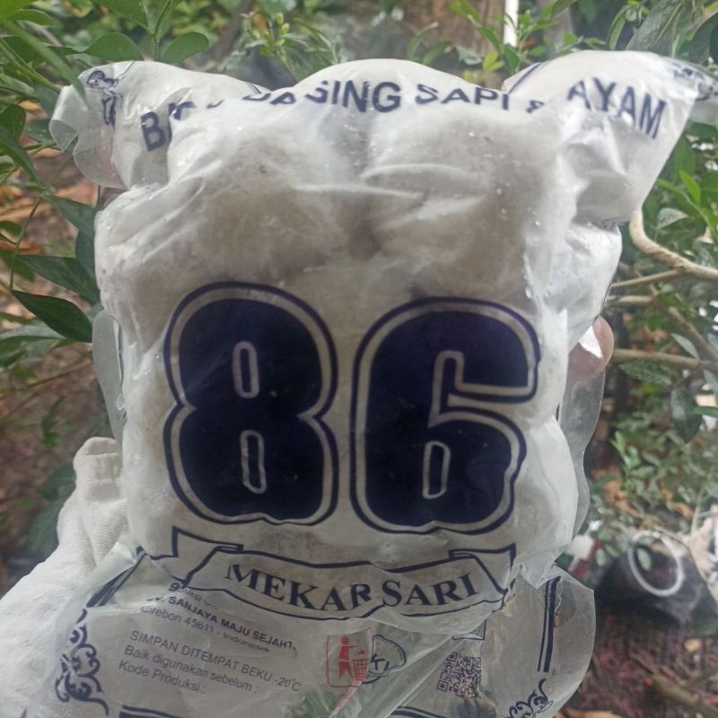 

bakso mekarsari mekar sari 86 isi 25butir