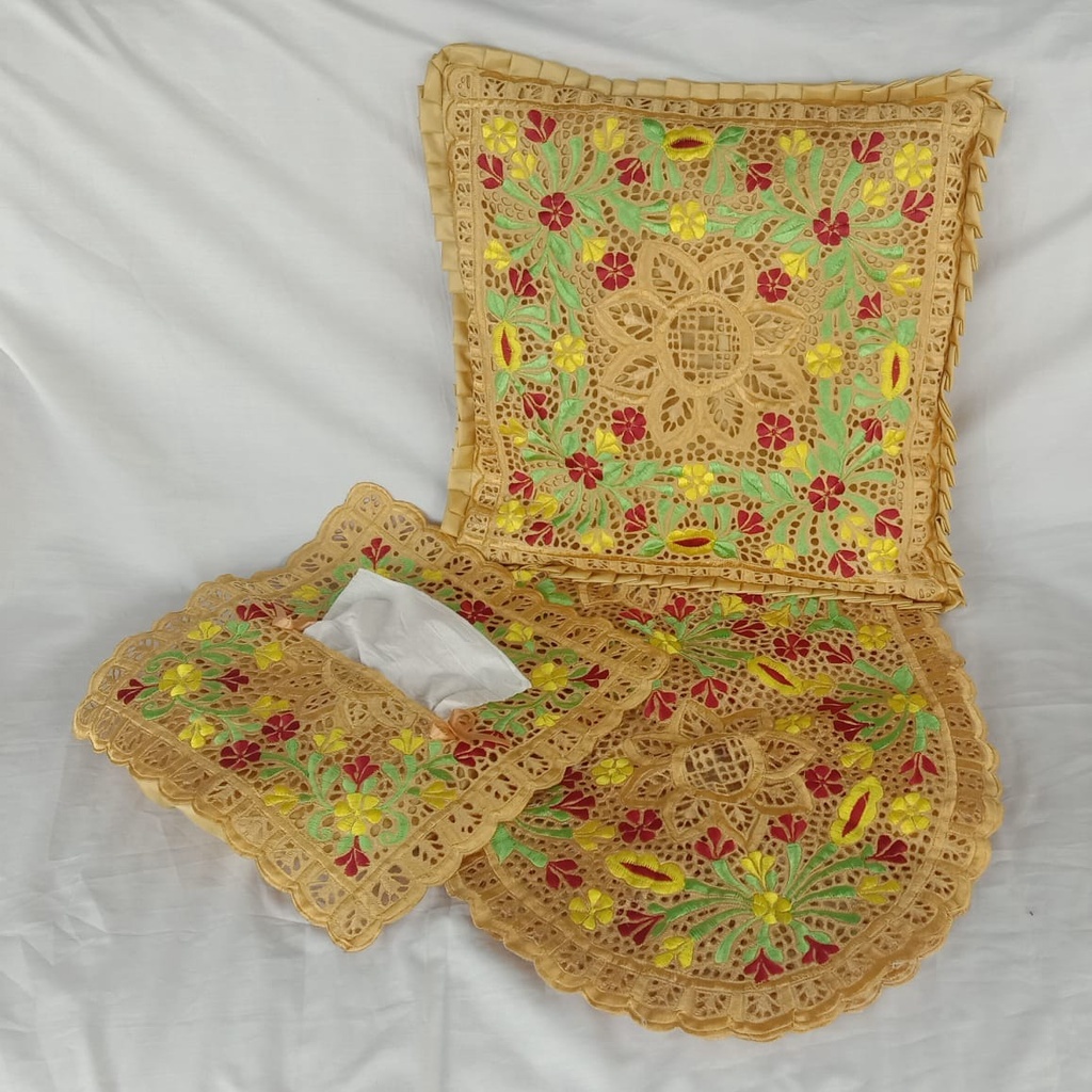 Set Sarung Bantal Bordir / Sarung Bantal Sofa / Sarung Bantal Kursi / Set Sarban / Sarung Bantal Uni