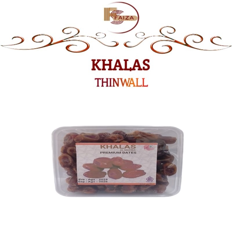 

Kurma Khalas Saad Thinwall 500gr - Kholas Al Sa'ad Dates