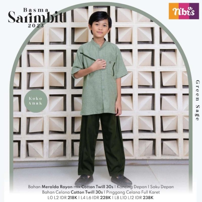 NIBRAS PROMO KOKO ANAK SAGE/CUCI GUDANG SETELAN COWO LENGAN PENDEK