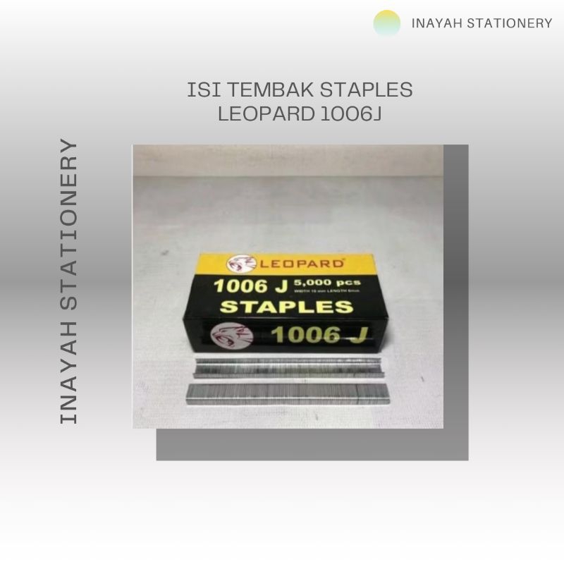 

ISI TEMBAK STAPLES LEOPARD 1006J Kantor Stationery
