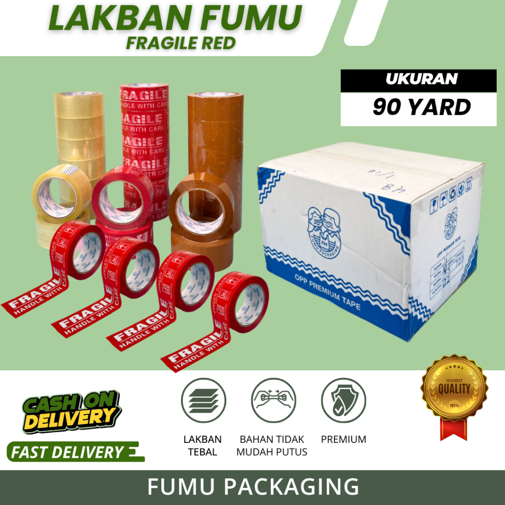 

Lakban fragile Jangan Di Banting 90yard