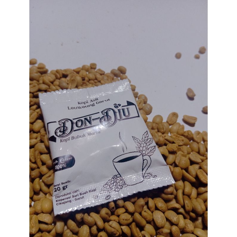 

Kopi Bubuk Tubruk Kopi Plus Gula Kopi Asli Leuweung Garut Cap DON-DJU