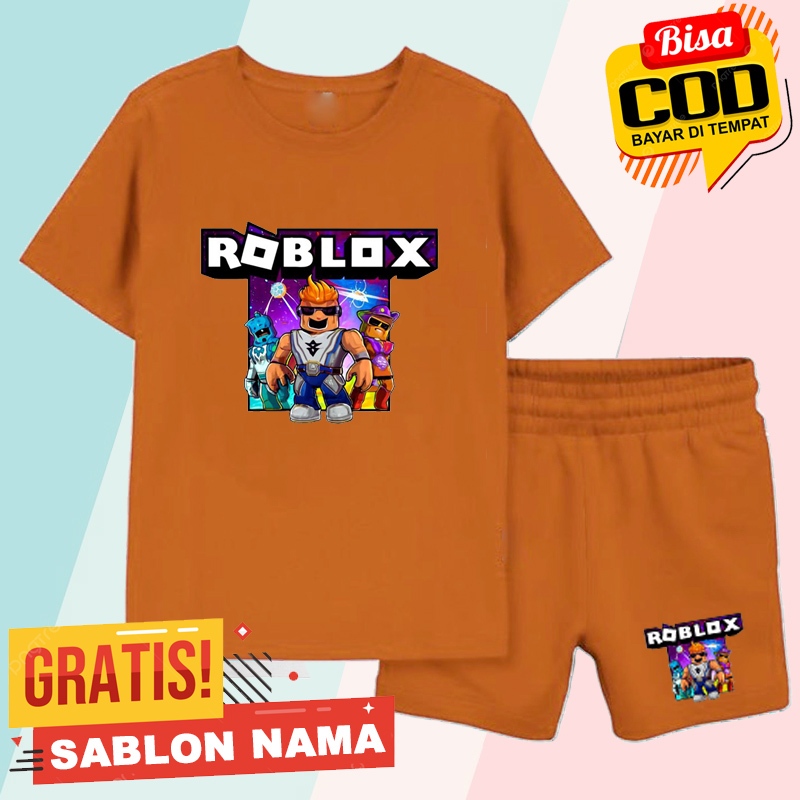 Setelan Baju Anak Motif Roblox Char - Setelan Baju Anak Laki Laki - Perempuan