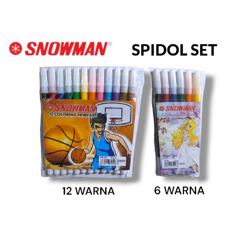 

SPIDOL SET WARNA SNOWMAN (SET)