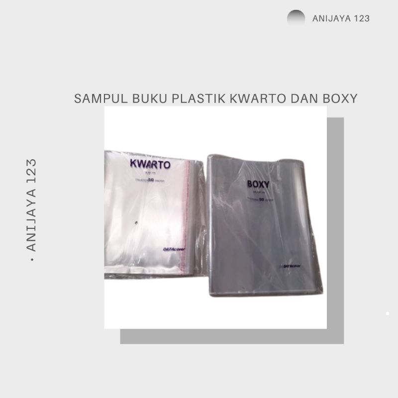 

SAMPUL BSAMPUL BUKU PLASTIK KWARTO&BOXY SAMPUL PLASTIK ISI 10PCS