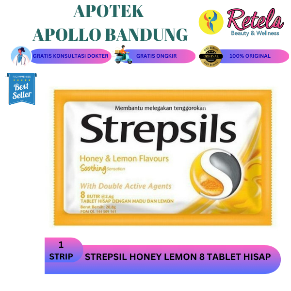 

STREPSIL HONEY LEMON 8 TABLET HISAP