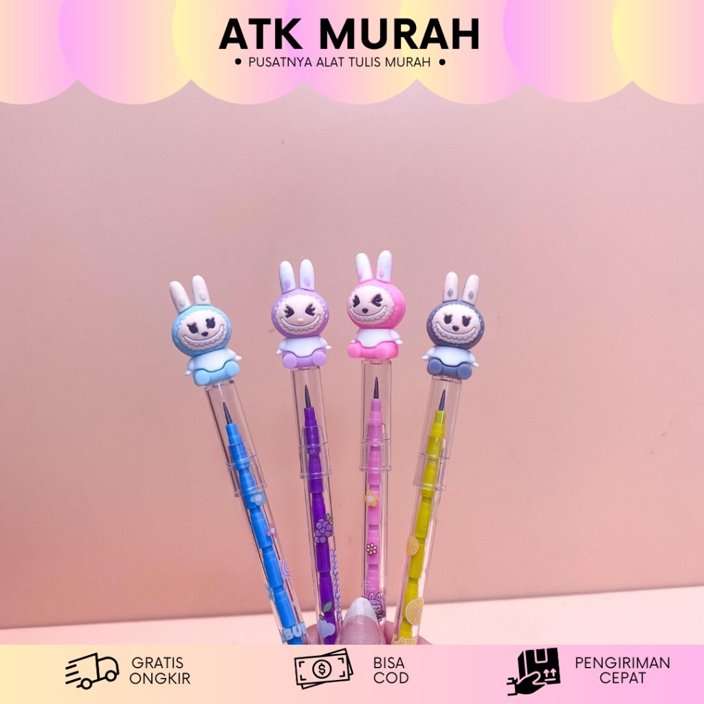 

PENSIL SUSUN MODEL LABUBU PNS-1497 PENSIL LUCU ALAT TULIS SEKOLAH GEMES MURAH TERJANGKAU