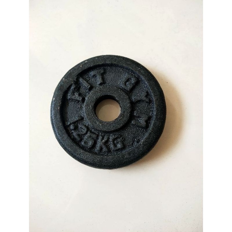 plate barbel beban 1.25kg alat ngkat beban barbel cor besi diameter 3cm