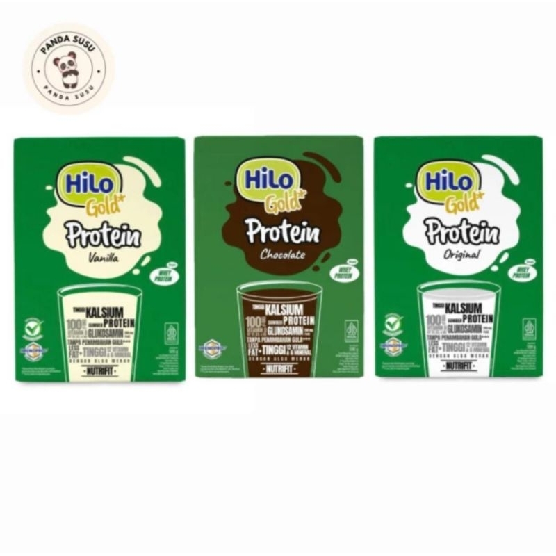 

Hilo Gold Coklat / Vanila / Original / Sweet Potato / Biscuit Cereal 500gr