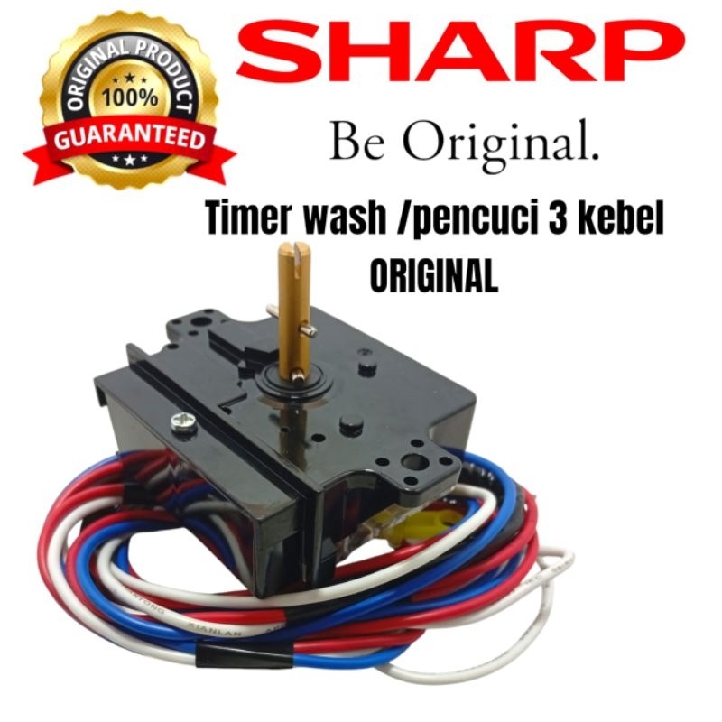 TIMER MESIN CUCI SHARP TIMER WASH SHARP ORIGINAL ES-T77MW TIMER MESIN CUCI SHARP 2 TABUNG