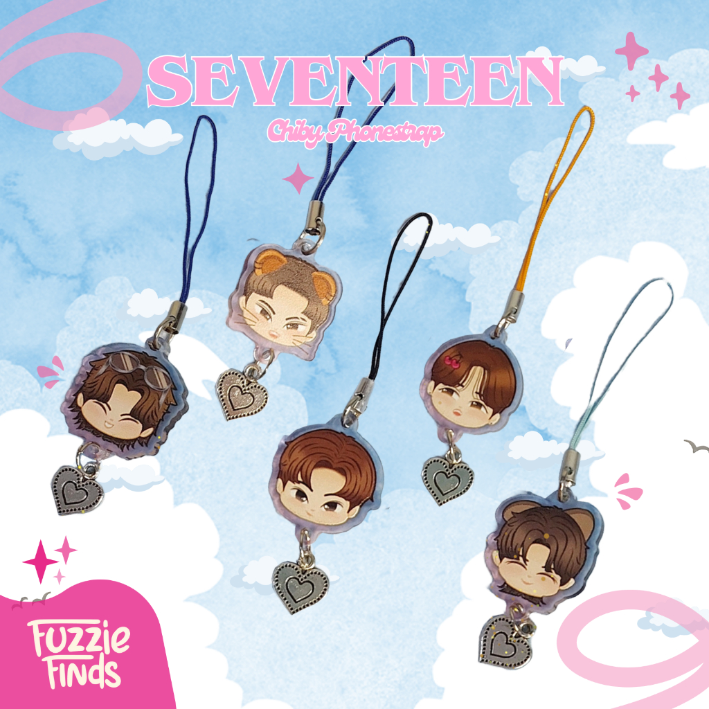 [PRE-ORDER] Phonestarp Chiby Seventeen || Tali HP || Gantungan HP || Aksesoris HP || Aksesoris KPOP 