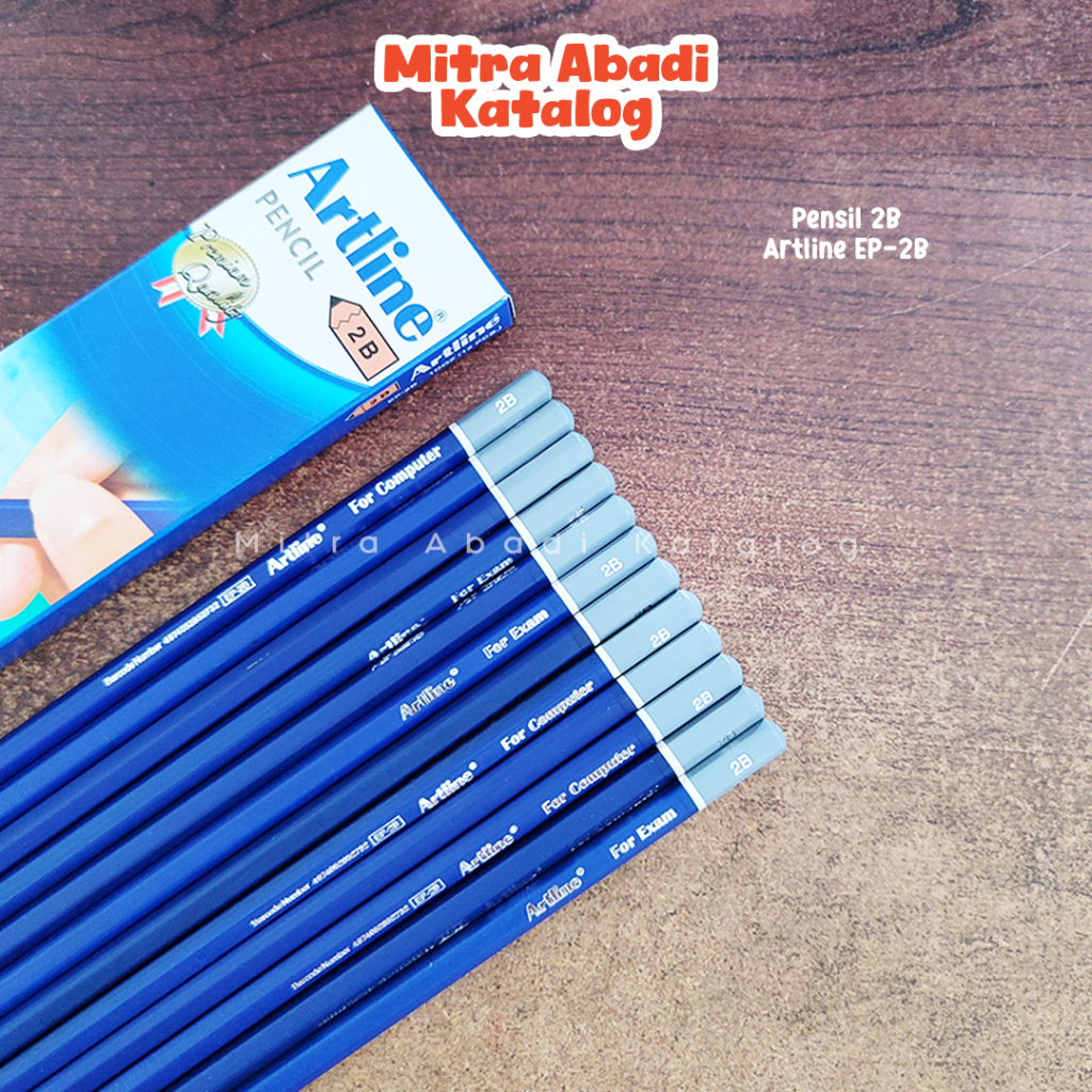 

(1 PCS) PENSIL ARTLINE 2B EP-2B / 1 batang artline ep2b pencil kayu ujian pena original menulis graphite menggambar sket sketch anak alat tulis sekolah kuliah atk kantor stationery murah / mitra abadi katalog jogja