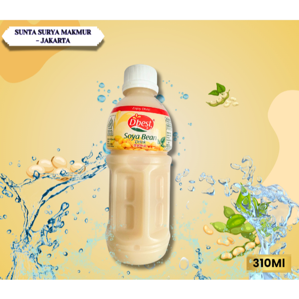 

Minuman Botol D'Best Soya 310Ml