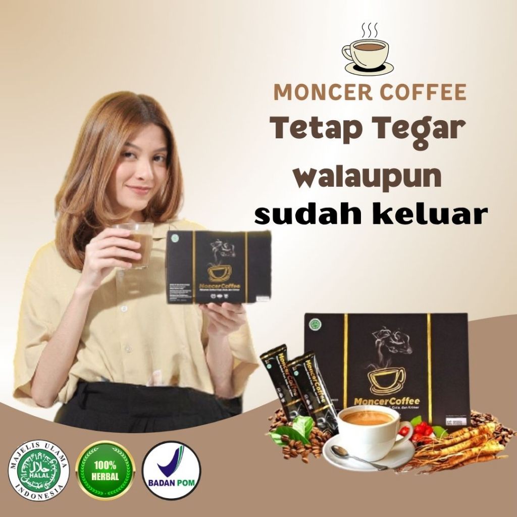 

BAYAR DITEMPAT !!!Coffee MONCEER Original Ecer Eceran 2 Sachet BPOM HALAL