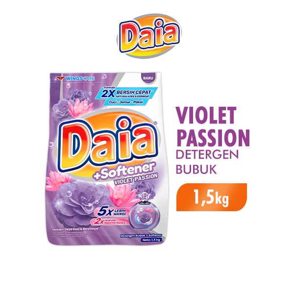 Daia Deterjen Bubuk Violet 1,5 kg