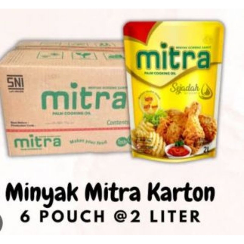 

Minyak Goreng Mitra 2 Liter Pouch-KARTON ISI 6PCS