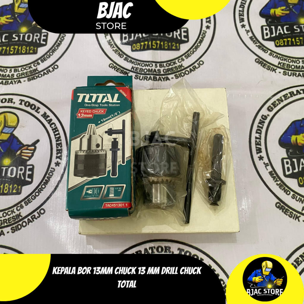 kepala bor 13mm chuck 13 mm drill chuck TOTAL