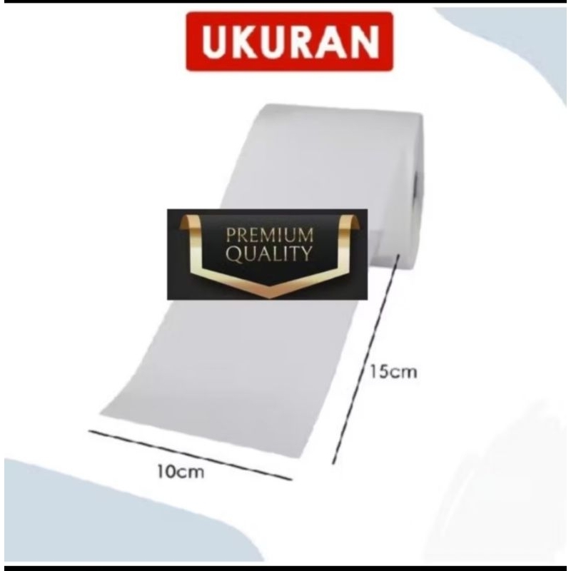 

LABEL STIKER THERMAL ROLL RESI 100X150mm BARCODE UKURAN A6