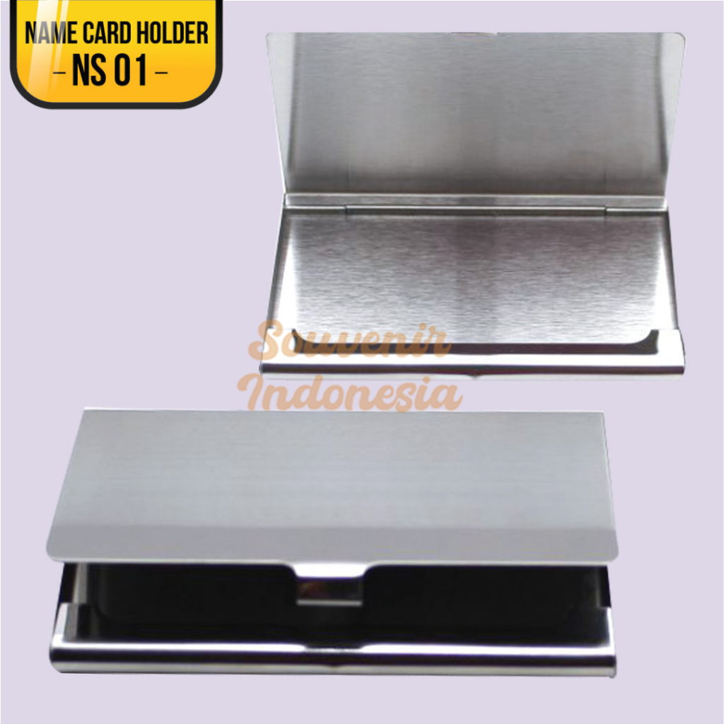 

Name Card Holder NS 01/ Tempat Kartu Nama Stainless Bisa Custom NS 01