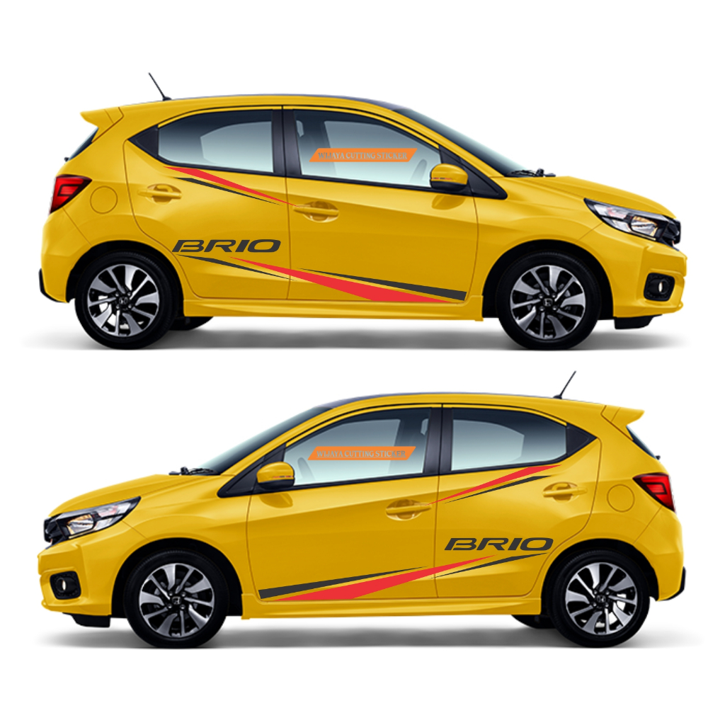 sticker honda brio cutting sticker mobil honda brio