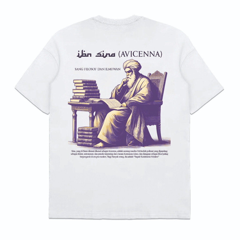 Blanknomore | Ibnu Sina Tee | Tshirt Unisex, Kaos Distro, Baju Kaos Reguler